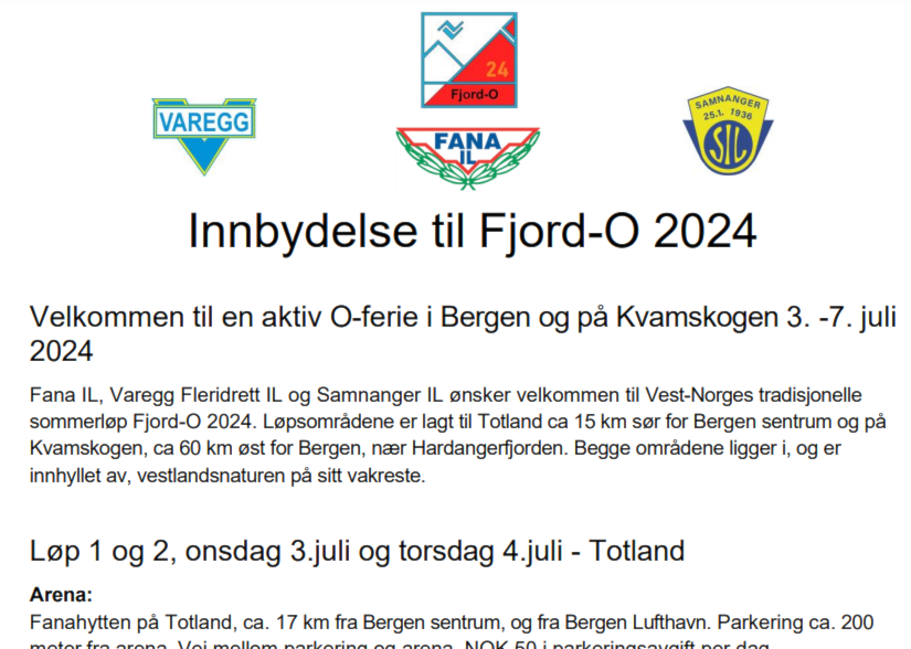 Fjord-O 2024 i Bergen